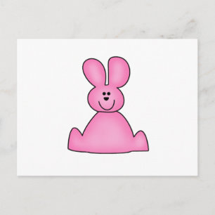 CUSTOMMARSHRABBITPINK POSTCARD
