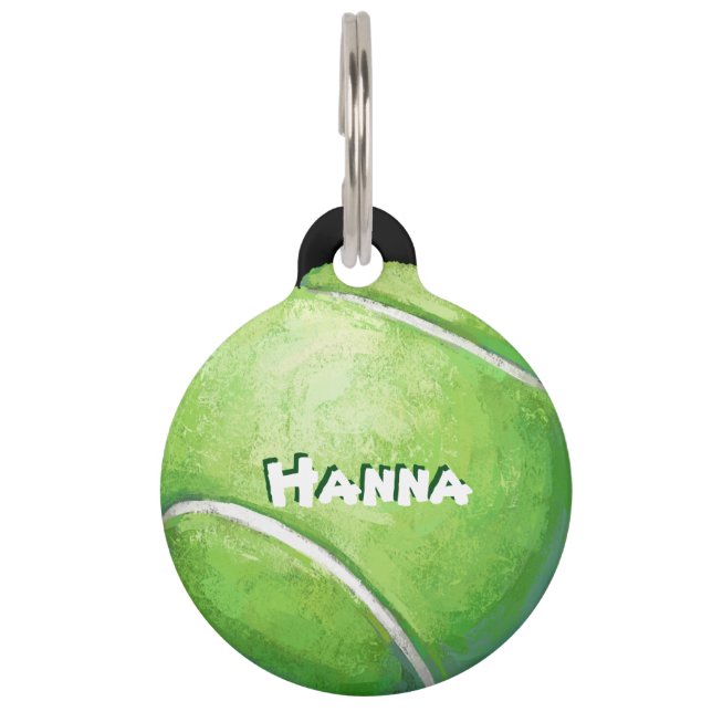 Custum Tennis Ball Pet Tag (Front)