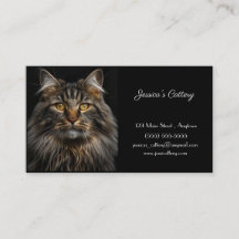 Custumizable Business Card For Cattery