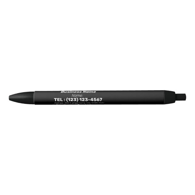  CUSTUMIZED SIMPLE BUSINESS CARD BLACK INK PEN (Front)