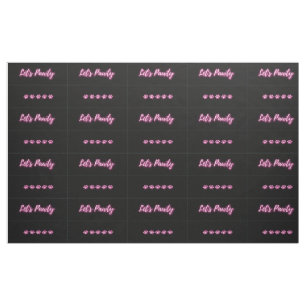 Cut and Sew - Let's Pawty + Neon Paws - Cat Kicker Fabric