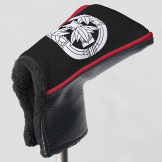 Cut bamboo in embracing bamboo leaves golf head cover