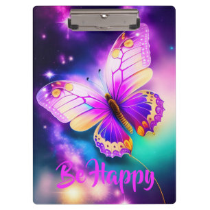 cut butterfly dark purple clipboard