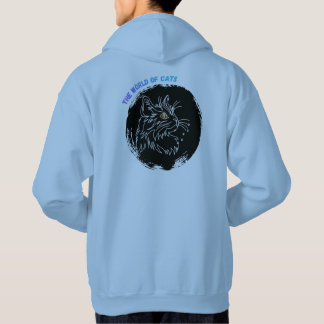 Cut Cat Lover Design Hoodie