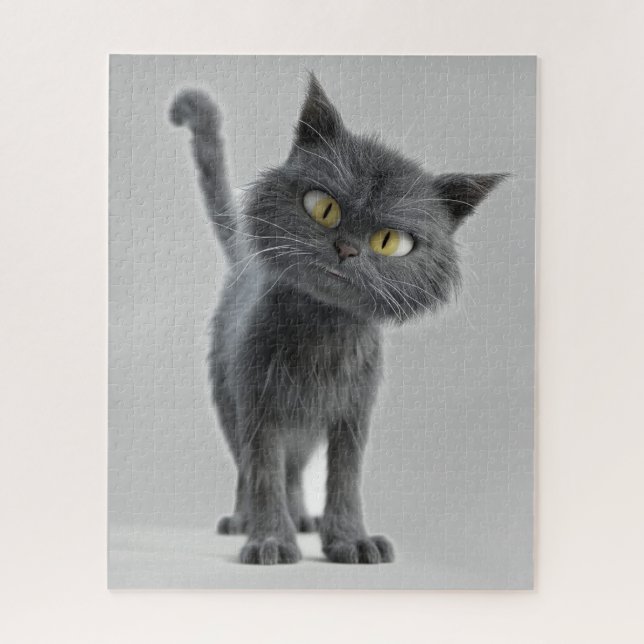 CUT CHAT NOIR JIGSAW PUZZLE (Vertical)