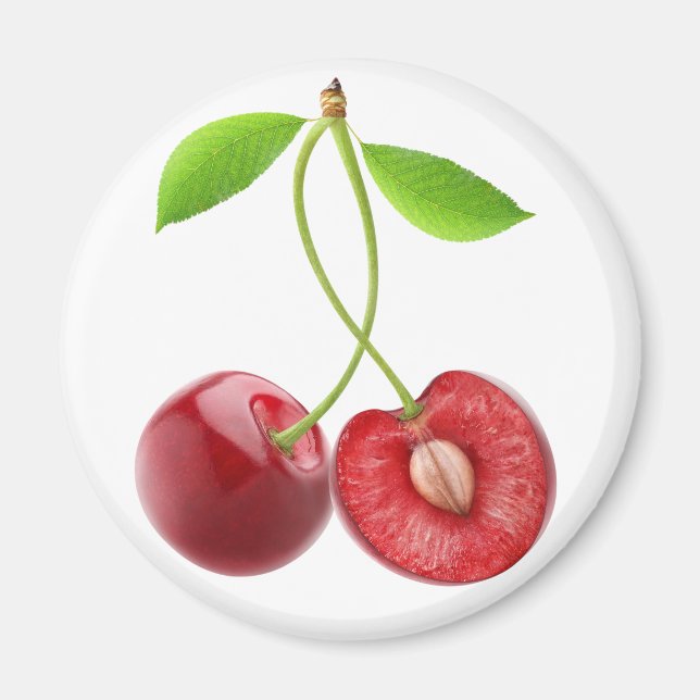 Cut cherries magnet (Front)