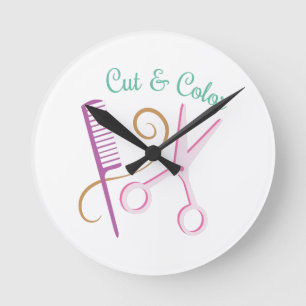 Cut & Colour Round Clock