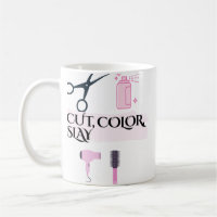 Cut Colour Slay Hairstylist Coffee Mug