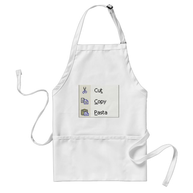 Cut Copy Pasta Standard Apron (Front)