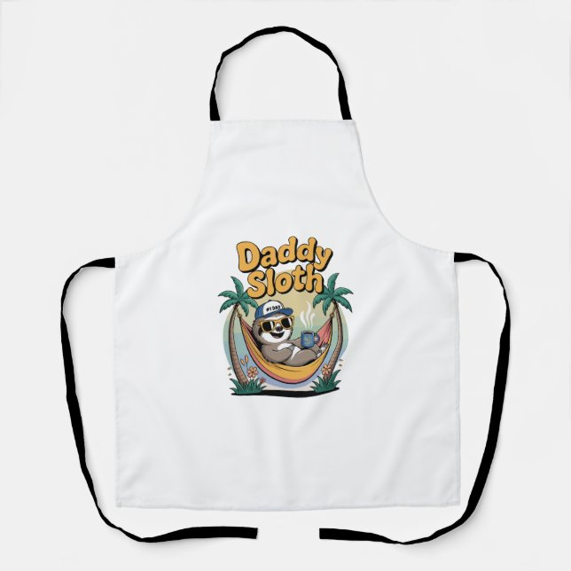 Cut Daddy Sloth Father Apron (Front)