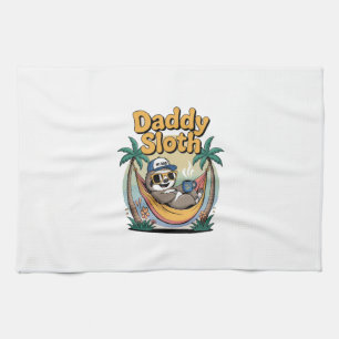 Cut Daddy Sloth Father Kitchen Towel
