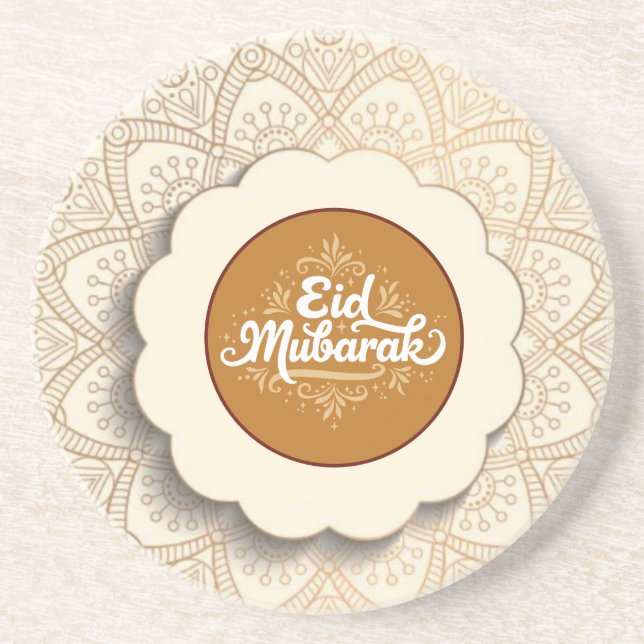 Cut Eid Mubarak Coaster (Front)