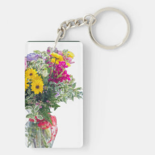 Cut Flower Bouquet Keychain