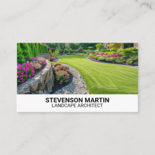 Cut Landscaping Backyard Business Card
