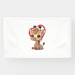 Cut Littele Giraffe Adult Kids Men Women Giraffe L Banner