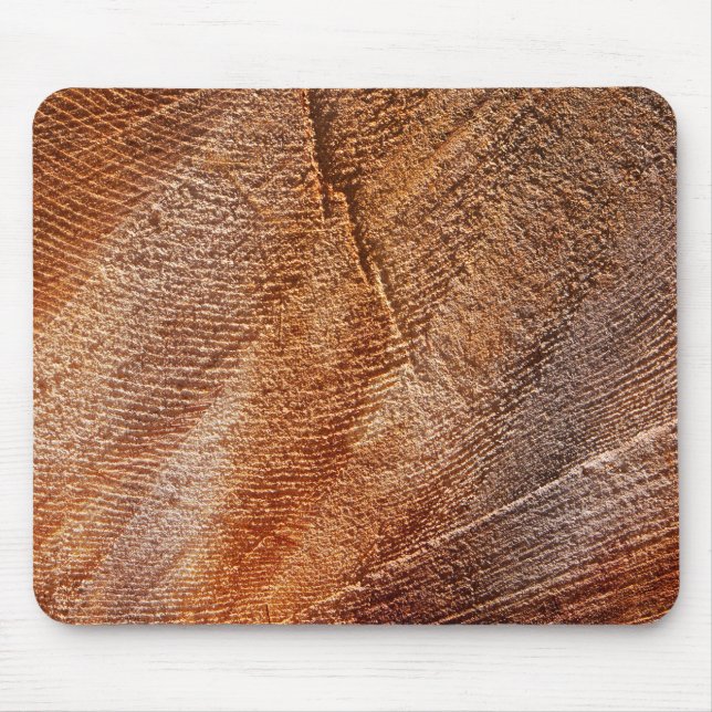 Cut Log Wood Grain Mouse Pad (Front)
