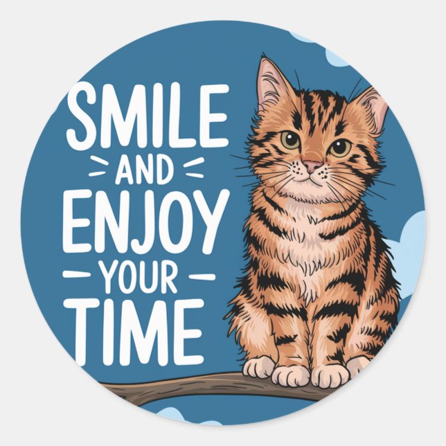 Cut lover classic round sticker (Front)