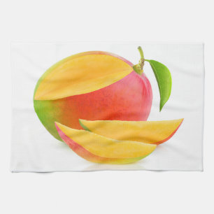 Cut mango kitchen towel