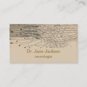 Cut Nerve Drawing - Neurologist Business Card