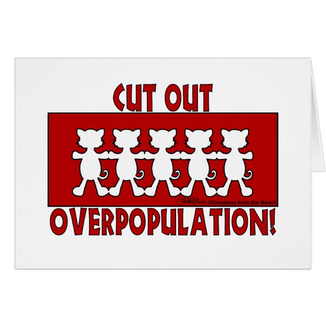 Cut Out Overpopulation! Cats (Front Horizontal)