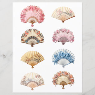 Cut out Rococo Hand Fan 