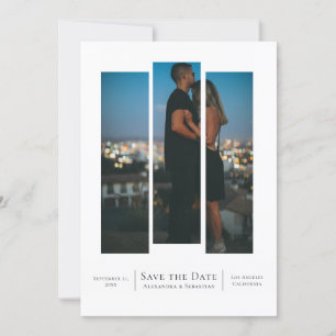 Cut Out Save The Date Wedding Photo Personalized Announcement