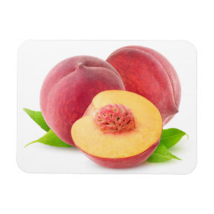 Cut peaches magnet