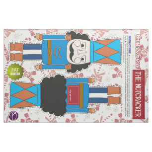 Cut & Sew Blue Nutcracker - DIY Plush Fabric