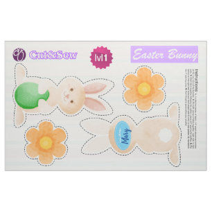 Cut & Sew Easter Bunny - Easy DIY Project Fabric