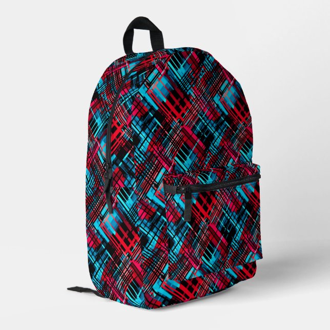 Cut & Sew Printed Backpack (Back Corner Left)