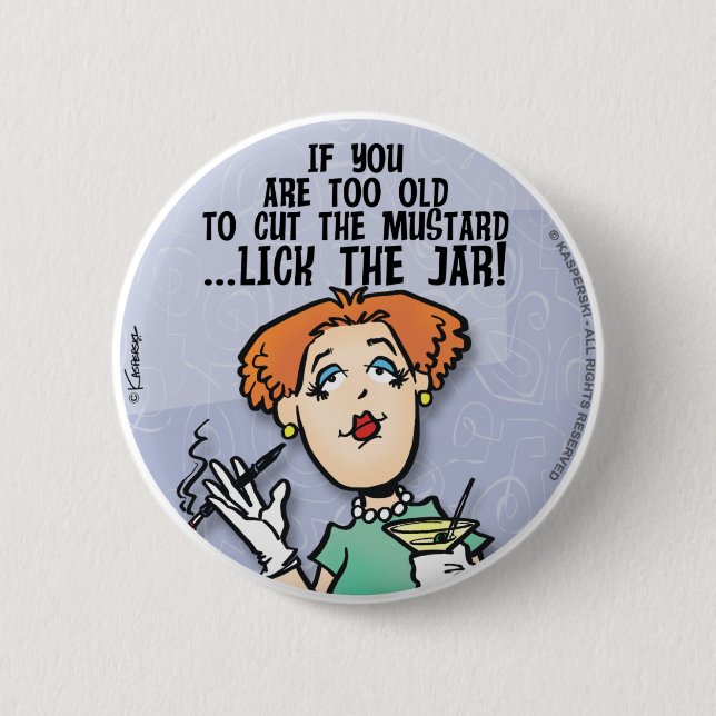 Cut The Mustard 2 Inch Round Button (Front)