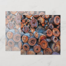 Cut Tree Logs Stacked Together Pattern Photograph