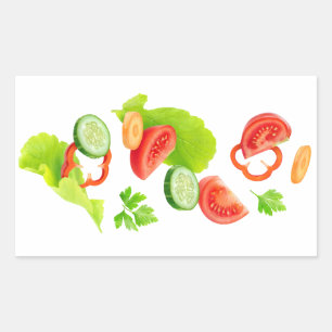 Cut vegetables sticker