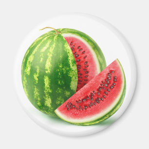 Cut watermelon magnet