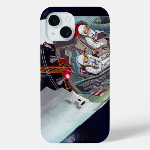 Cutaway A Two-Person Gemini Spacecraft In Flight. iPhone 15 Case