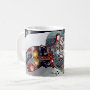 Cutaway A Two-Person Gemini Spacecraft In Flight. Coffee Mug