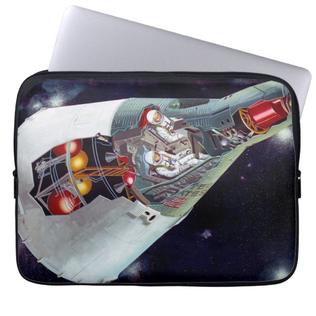 Cutaway A Two-Person Gemini Spacecraft In Flight. Laptop Sleeve (Front)
