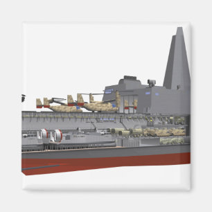 Cutaway illustration magnet