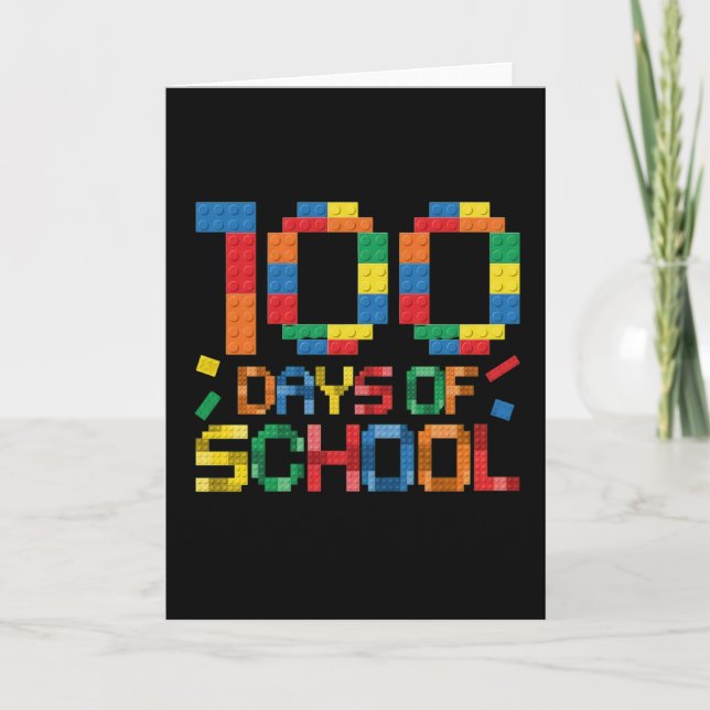 Cute 100 Days Making A Difference Puzzle Inclusion Card (Front)