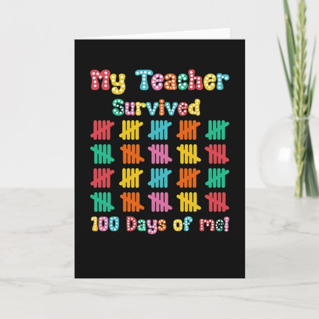 Cute 100 Days Making A Difference Puzzle Inclusion Card (Front)