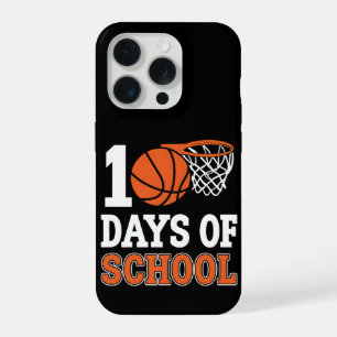 Cute 100 Days School Basketball Kids Teacher Theme iPhone 15 Pro Case