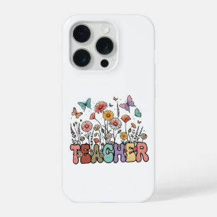Cute 100 Days School Floral Butterflies Kids iPhone 15 Pro Case