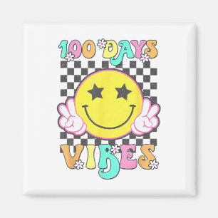 Cute 100 Days Vibes Smile Face 100 Days Of School Magnet