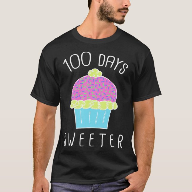 Cute 100th Day of School For Teachers and Students T-Shirt (Front)