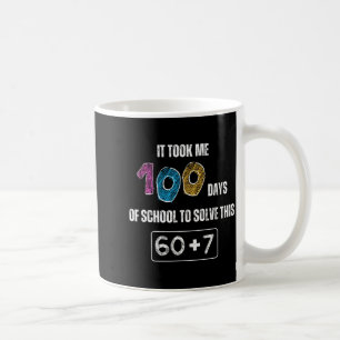 Cute 100th Day Of School Math Student Teacher Humo Coffee Mug