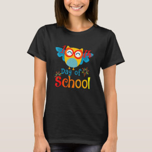 Cute 100th Day of School Owl Lover 100 days Teache T-Shirt