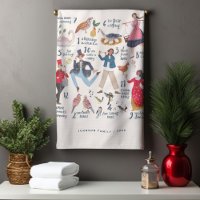 Cute 12 Days of Christmas Classic Illustration