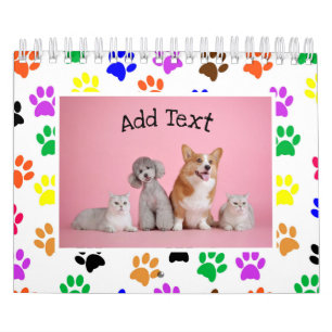 Cute 13 Pet (12 + Cover) Photo 2025 Calendar