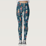 Cute 1950s Style Retro Vintage Robots Leggings<br><div class="desc">Adorable little retro style robot characters.  A bit rusty in places,  but very cute.</div>