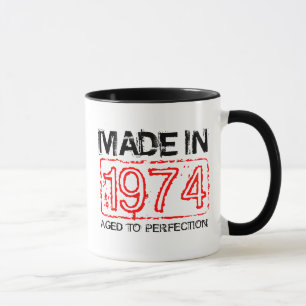 Cute 1974 Agé à la perfection tasse de café